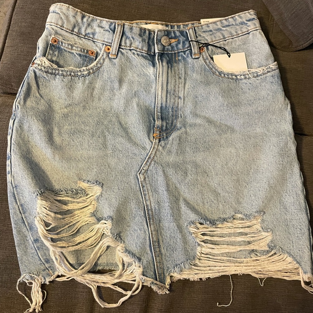 Zara mini denim skirt